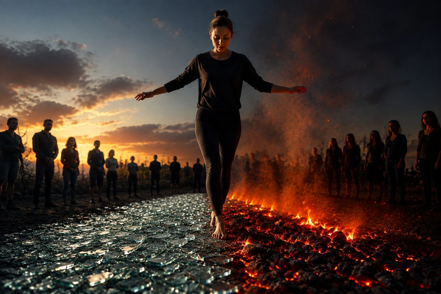 Fire & Glass Walking